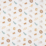 Kinder-Perkal-Retal Dschungel-Tiere 55 x 140 cm - Ribes y Casals