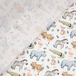 Bedrucktes Perkal mit „Wild Safari“-Muster - Ribes y Casals
