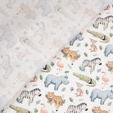 Bedrucktes Perkal mit „Wild Safari“-Muster - Ribes y Casals