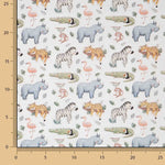 Bedrucktes Perkal mit „Wild Safari“-Muster - Ribes y Casals
