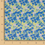 Bedrucktes Perkal „Garten Blau Klein“ - Ribes y Casals