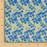 Bedrucktes Perkal „Garten Blau Klein“ - Ribes y Casals