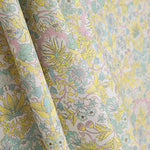 Bedrucktes Perkal „Garten von Versailles“ in Pastellgelb - Ribes y Casals