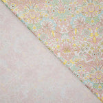 Bedrucktes Perkal „Garten von Versailles“ in Pastellrosa - Ribes y Casals