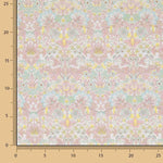 Bedrucktes Perkal „Garten von Versailles“ in Pastellrosa - Ribes y Casals