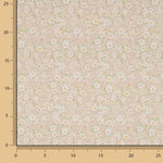 Bedrucktes Perkal mit Frühlingsgänseblümchen-Motiv, Beige - Ribes y Casals