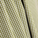 Bedrucktes Perkal mit Mini-Vichy-Karo in Olivgrün - Ribes y Casals