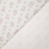 Bedrucktes Perkal mit Waldbären-Motiv, Beige - Ribes y Casals