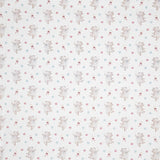 Bedrucktes Perkal mit fliegenden Bären in Rosa und Blau - Ribes y Casals