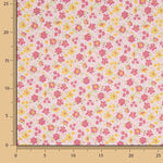 Bedrucktes Perkal „Frühling“ in Fuchsia - Ribes y Casals