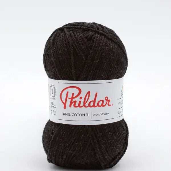 Phildar Coton 3 Schwarz - Ribes y Casals