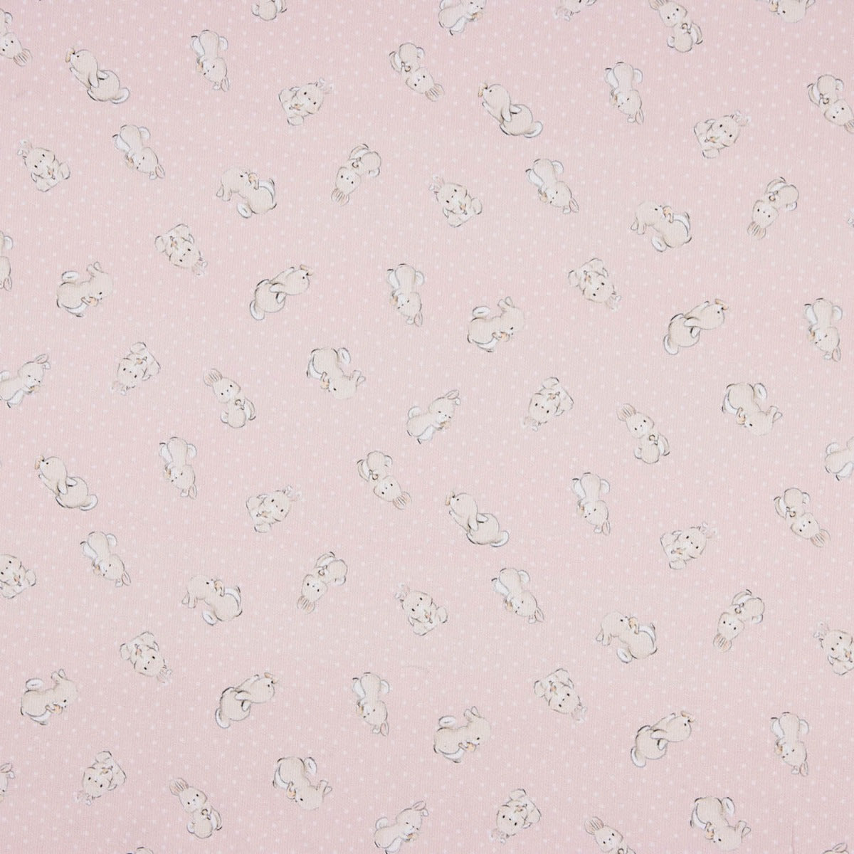 Weiche rosa Baumwoll-Piqué-Häschen - Ribes y Casals