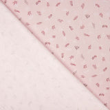Piqué Cotton Fabric Herringbone Pink - Verschiedene Größen x Breite von 150 cm - Ribes y Casals