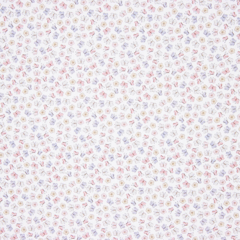 Piqué Canutillo Mini Schmetterlingsblumen - Ribes y Casals