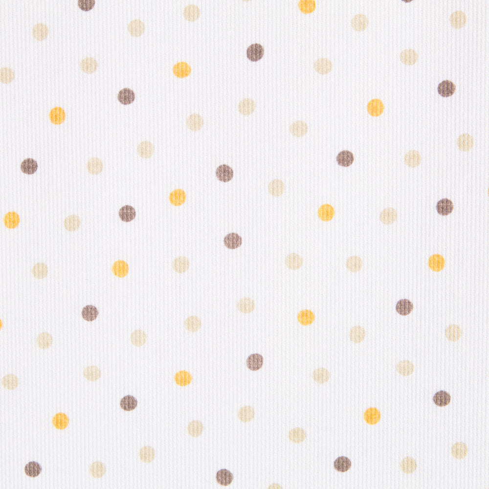 Piqué Canutillo Polka Dots Gelb - Ribes y Casals