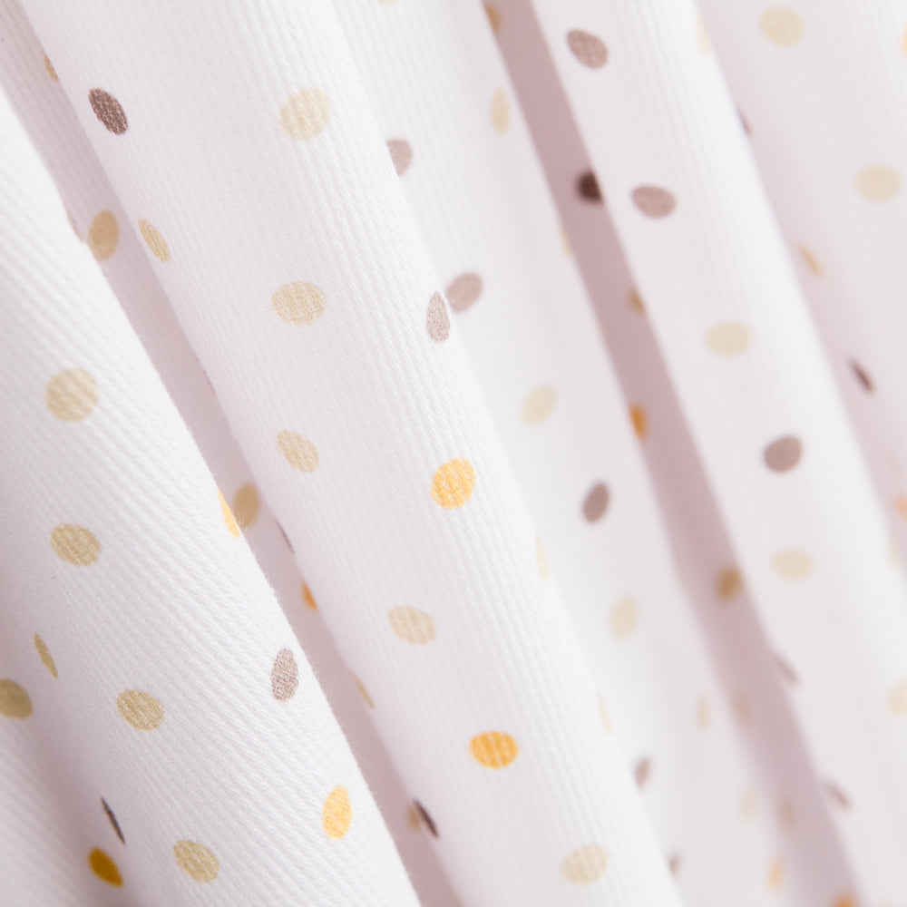 Piqué Canutillo Polka Dots Gelb - Ribes y Casals