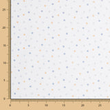 Piqué Canutillo Polka Dots Blau - Ribes y Casals