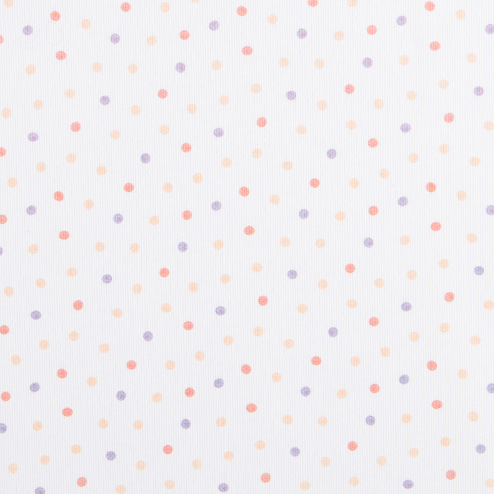 Piqué Canutillo Polka Dots Orange - Ribes y Casals