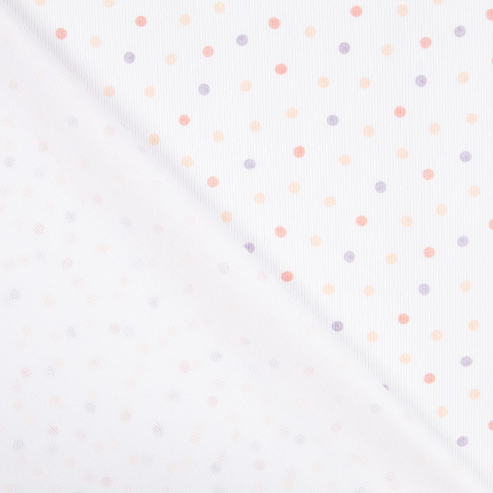 Piqué Canutillo Polka Dots Orange - Ribes y Casals