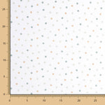 Piqué Canutillo Polka Dots Grün - Ribes y Casals