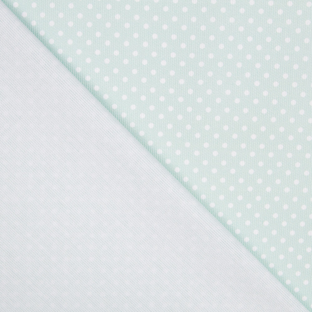 Piqué Canutillo Polka Dots Grün - Ribes y Casals