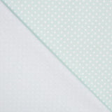 Piqué Canutillo Polka Dots Grün - Ribes y Casals