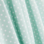 Piqué Canutillo Polka Dots Grün - Ribes y Casals