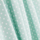 Piqué Canutillo Polka Dots Grün - Ribes y Casals