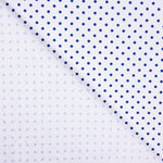 Blau gepunktetes bedrucktes Piqué - Ribes y Casals