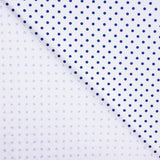 Blau gepunktetes bedrucktes Piqué - Ribes y Casals