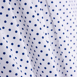Blau gepunktetes bedrucktes Piqué - Ribes y Casals