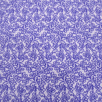 Blauer Blumendruck Piqué - Ribes y Casals