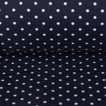 Piqué bedruckt Weiß Polka Dot - Ribes y Casals