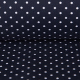 Piqué bedruckt Weiß Polka Dot - Ribes y Casals