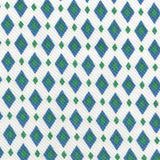 Pique Gedruckter Rhombus Blau - Ribes y Casals