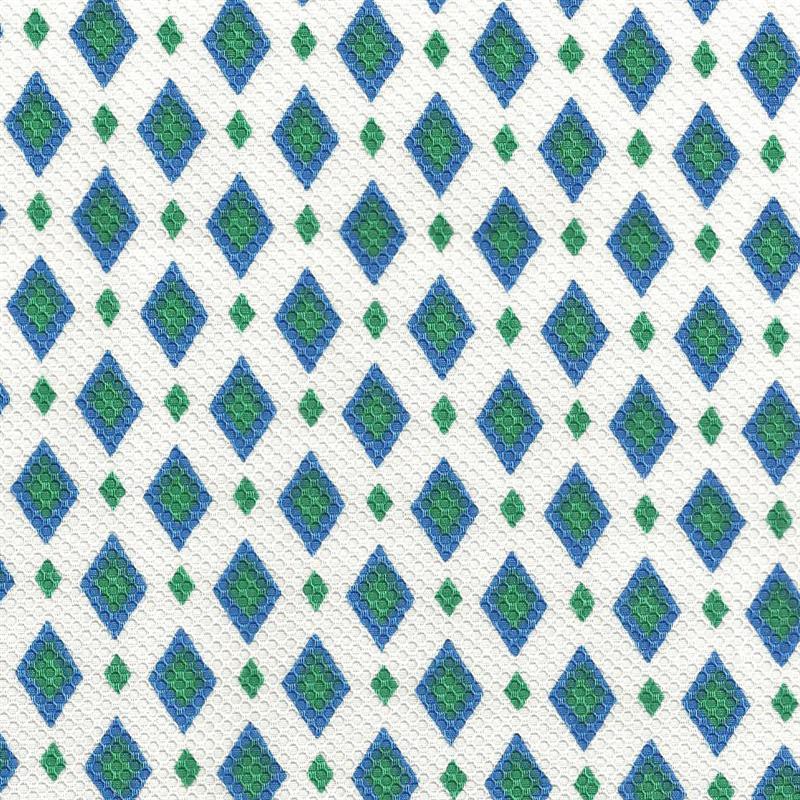 Pique Gedruckter Rhombus Blau - Ribes y Casals