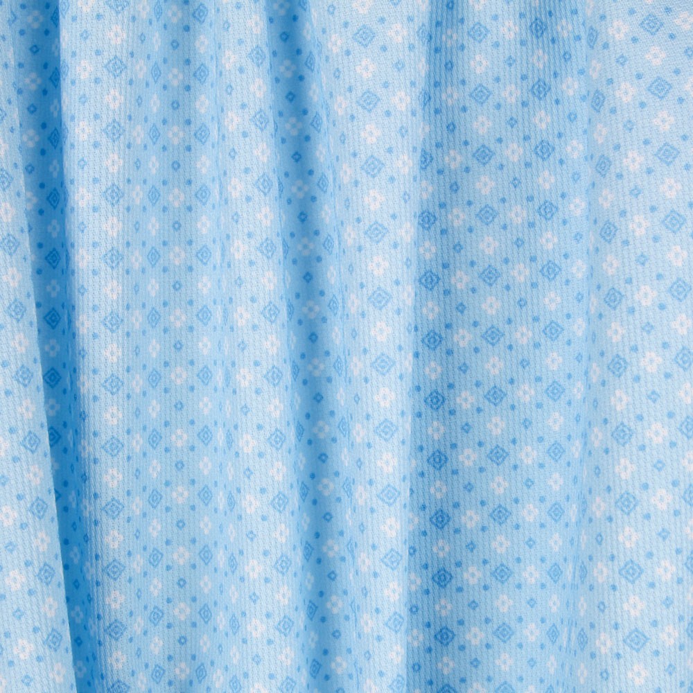 Blaues Mosaik-Piqué - Ribes y Casals