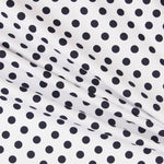 Piqué-Ottomane Ottomane Polka Dot Navy - Ribes y Casals