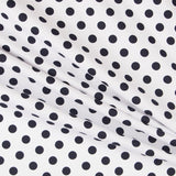 Piqué-Ottomane Ottomane Polka Dot Navy - Ribes y Casals