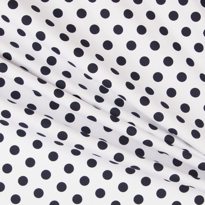 Piqué-Ottomane Ottomane Polka Dot Navy - Ribes y Casals