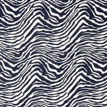 Polyester Pique Zebra Marineblau - Ribes y Casals