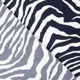 Polyester Pique Zebra Marineblau - Ribes y Casals