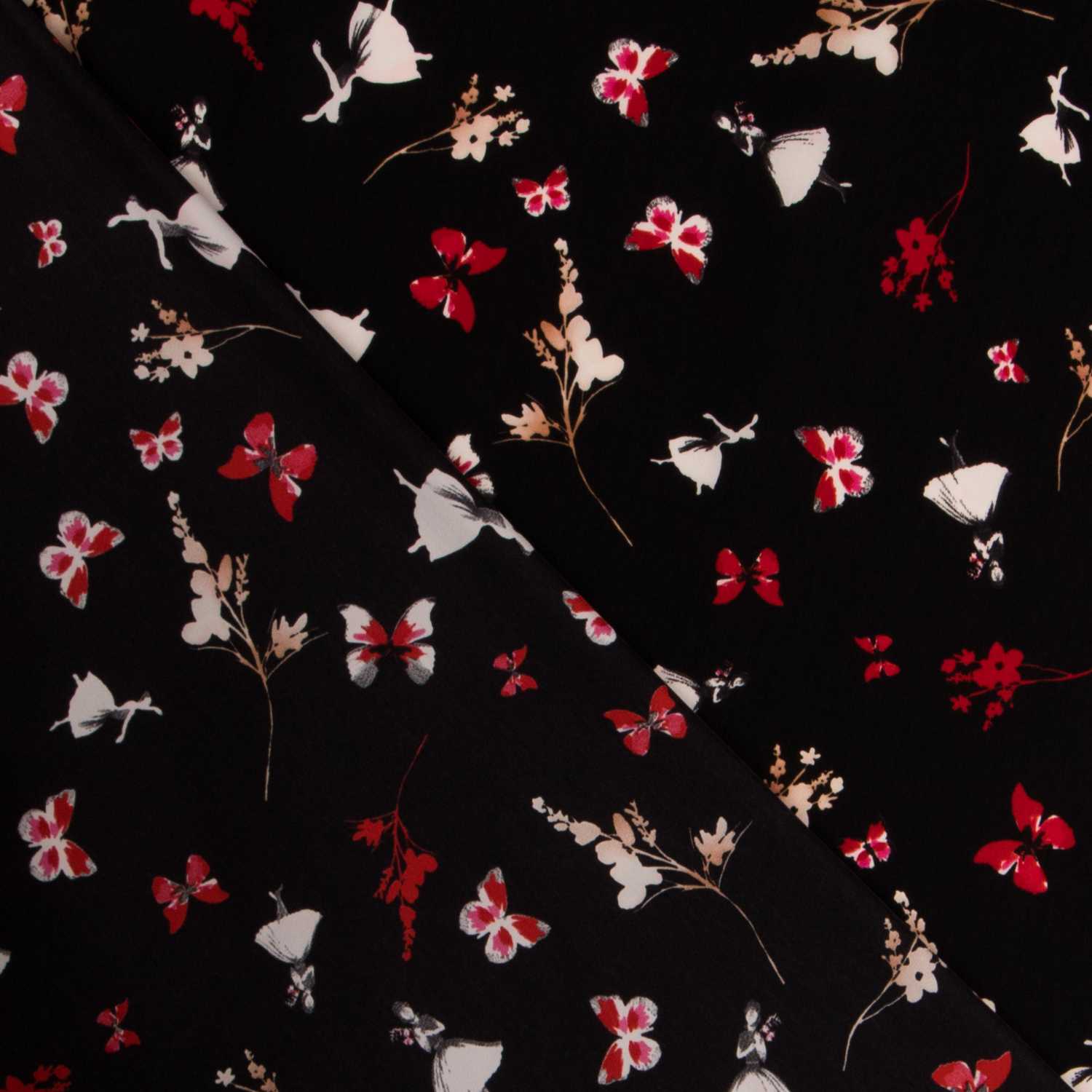 Schwarzer Schmetterling flach - Ribes y Casals