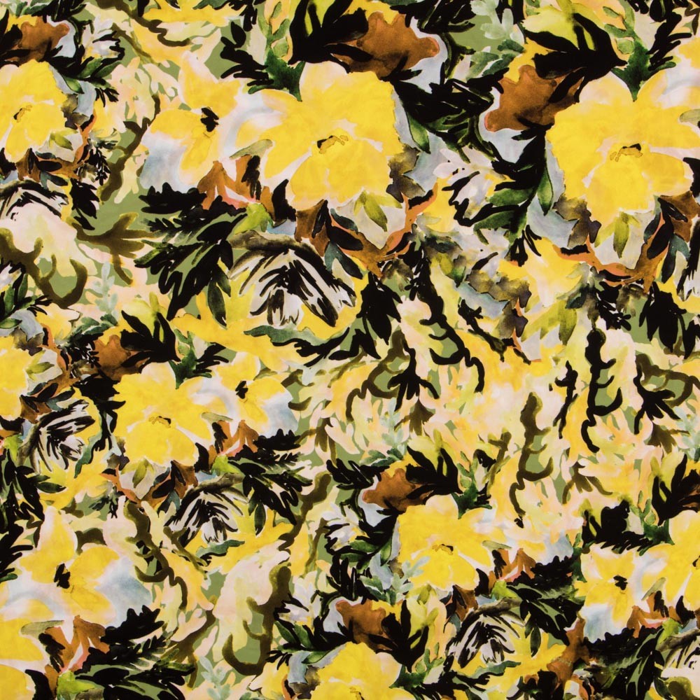 Flaches Polyester Polyester Gelbe Blume - Ribes y Casals