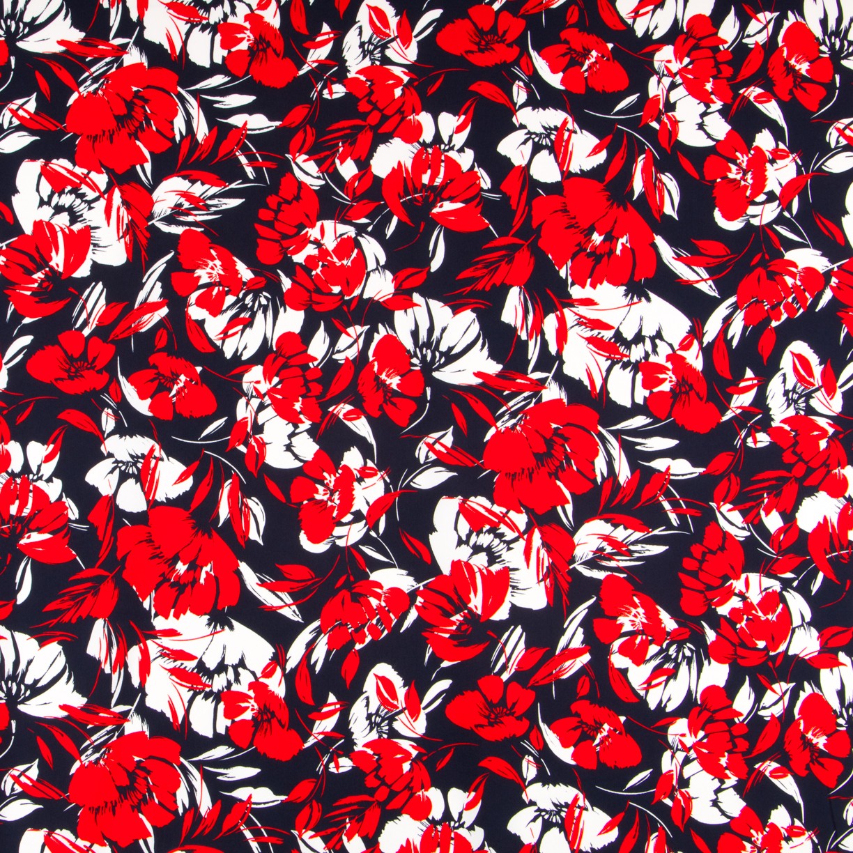 Flaches Polyester Tropisch Rot - Ribes y Casals