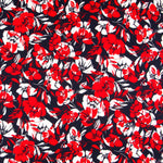 Flaches Polyester Tropisch Rot - Ribes y Casals