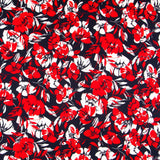 Flaches Polyester Tropisch Rot - Ribes y Casals