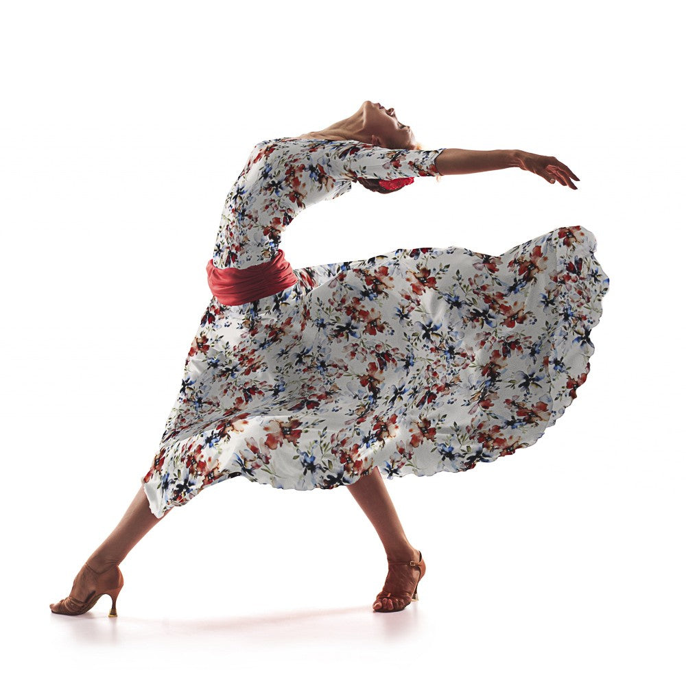 Flach Spandex Floral Raw - Ribes y Casals