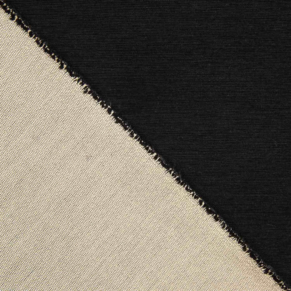 Flacher doppelseitiger Jacquard Schwarz - Ribes y Casals