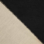 Flacher doppelseitiger Jacquard Schwarz - Ribes y Casals